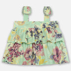 Mint Floral Frill Girls Co-Ord Set