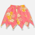 Pink Floral Pom-Pom Girls Co-Ord Set