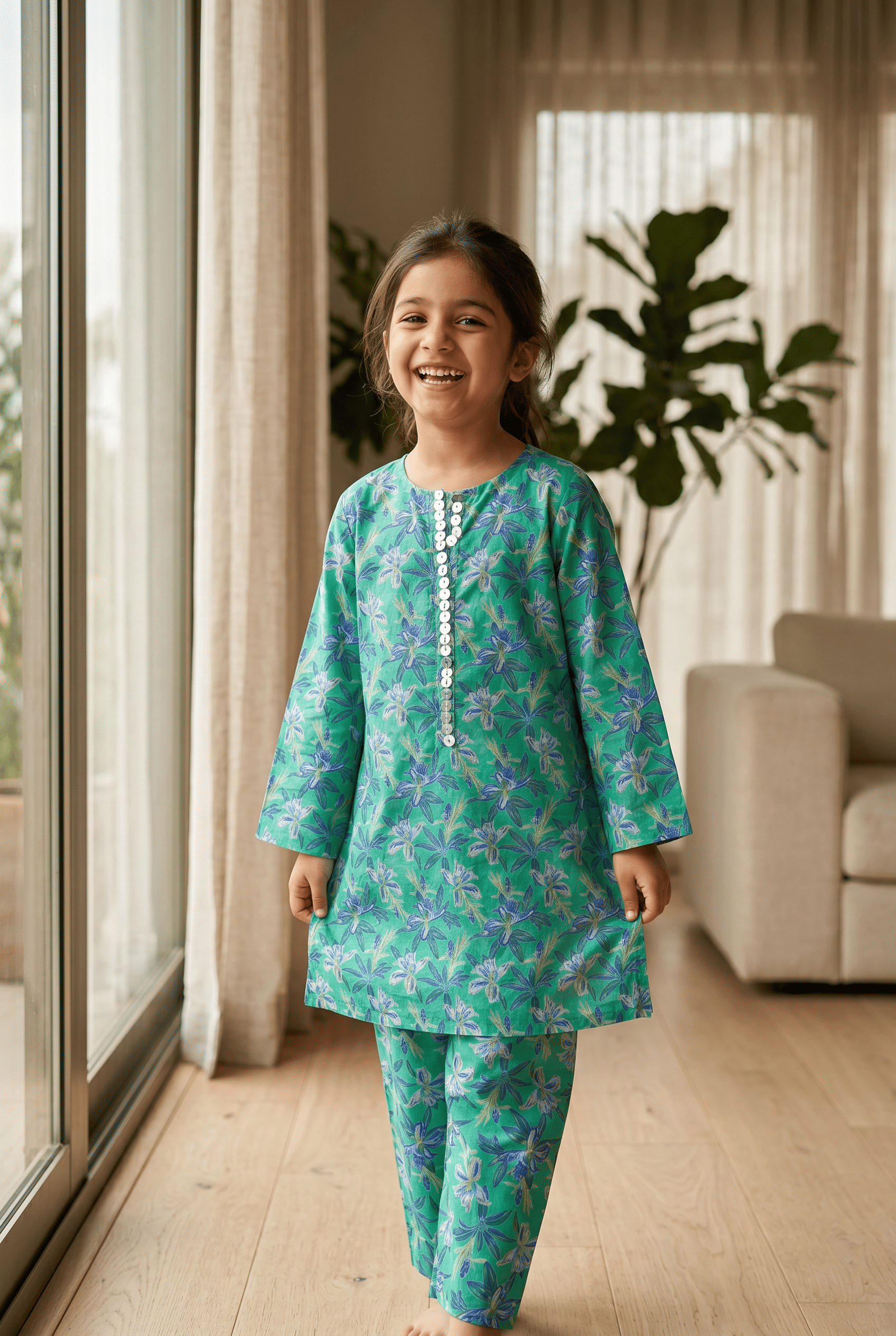 Blue Fern Co-Ord Set